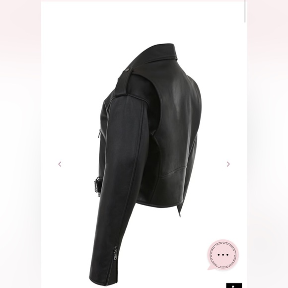 House of CB ‘Lumia’ Black Leather Jacket size Medium - Picture 3 of 17